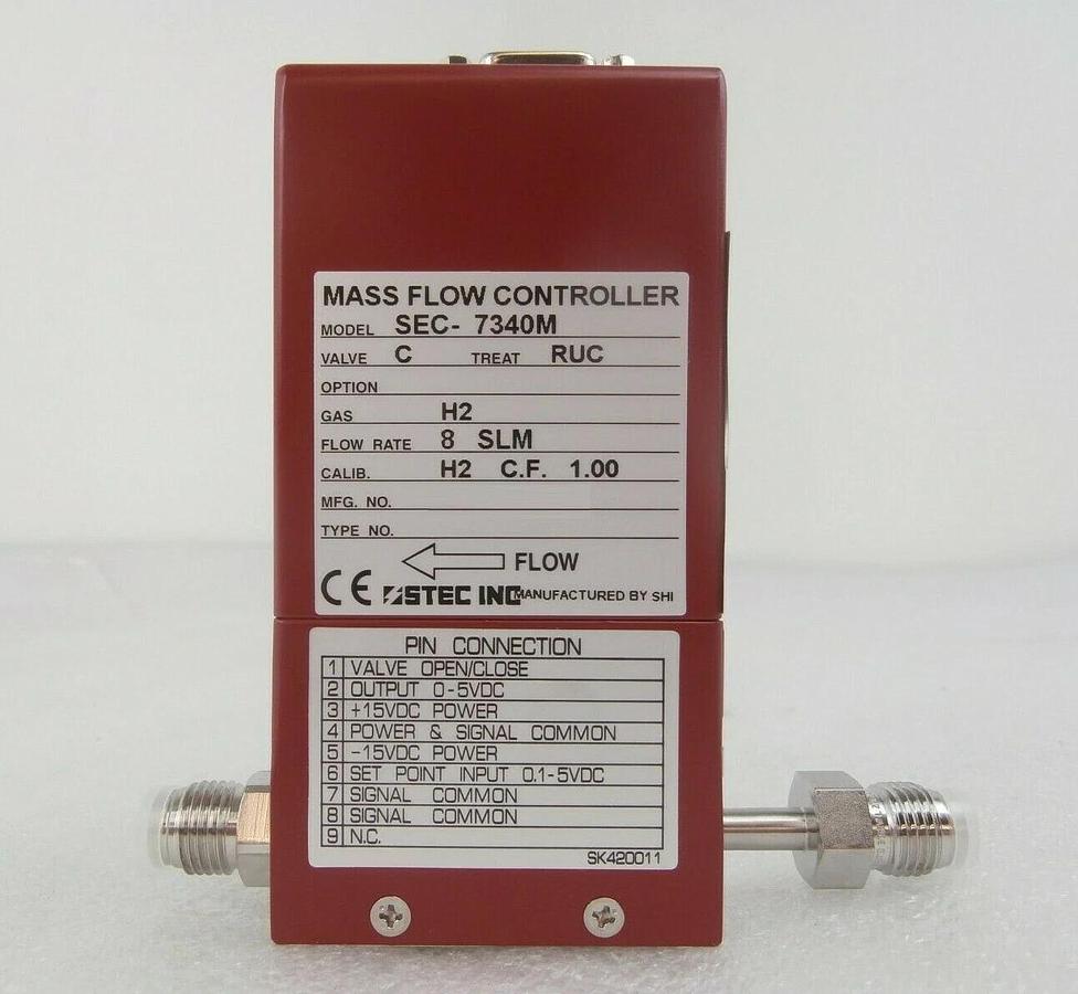 Refurbished STEC SEC-7340M Mass Flow Controller MFC 8 SLM H2 Manufacturer Refurbished