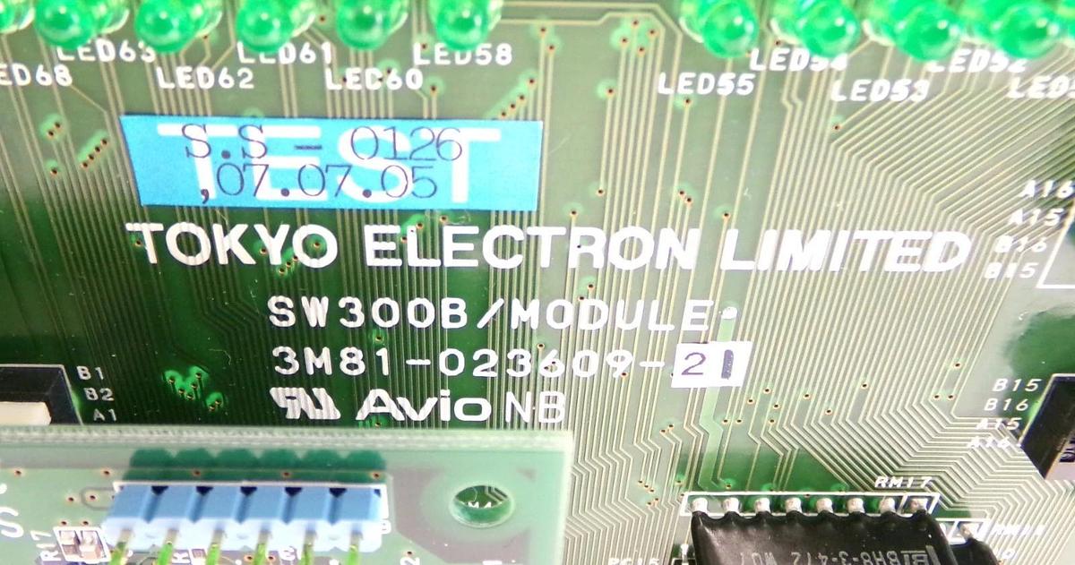 Used TEL Tokyo Electron 3M81-023609-21 Processor PCB SW300B PTC MIO AIO2 Working