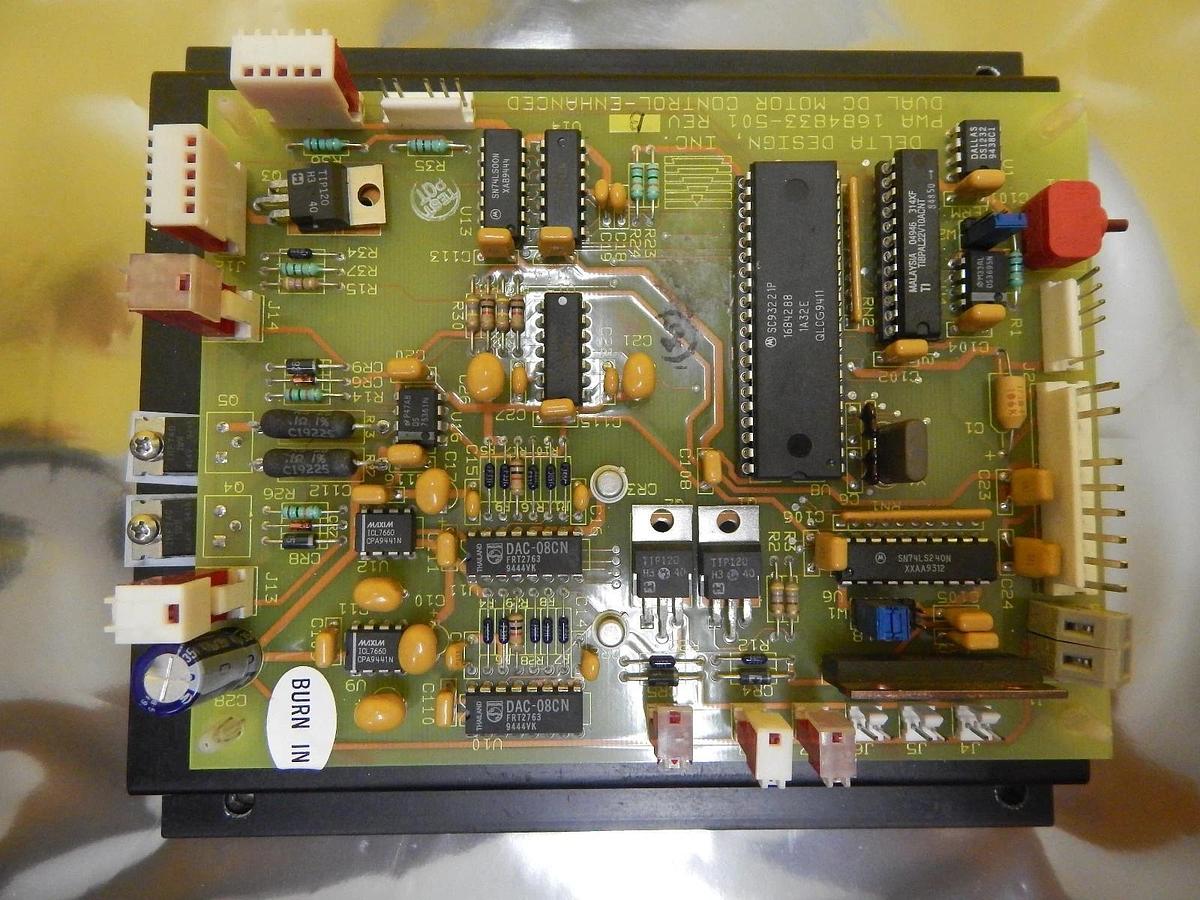 Used Delta Design 1684833-501 Dual DC Motor Control-Enhanced Board PCB Used Working