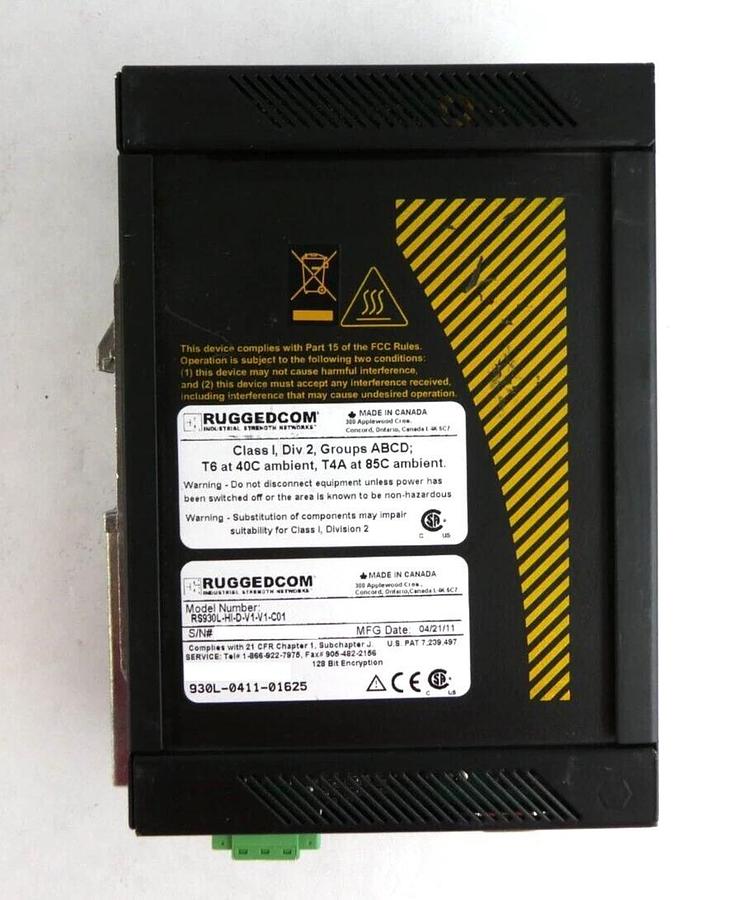 Used Ruggedcom RS930L-HI-D-V1-V1-C01 6-Port Ethernet Switch RS930L Lot of 4 Working