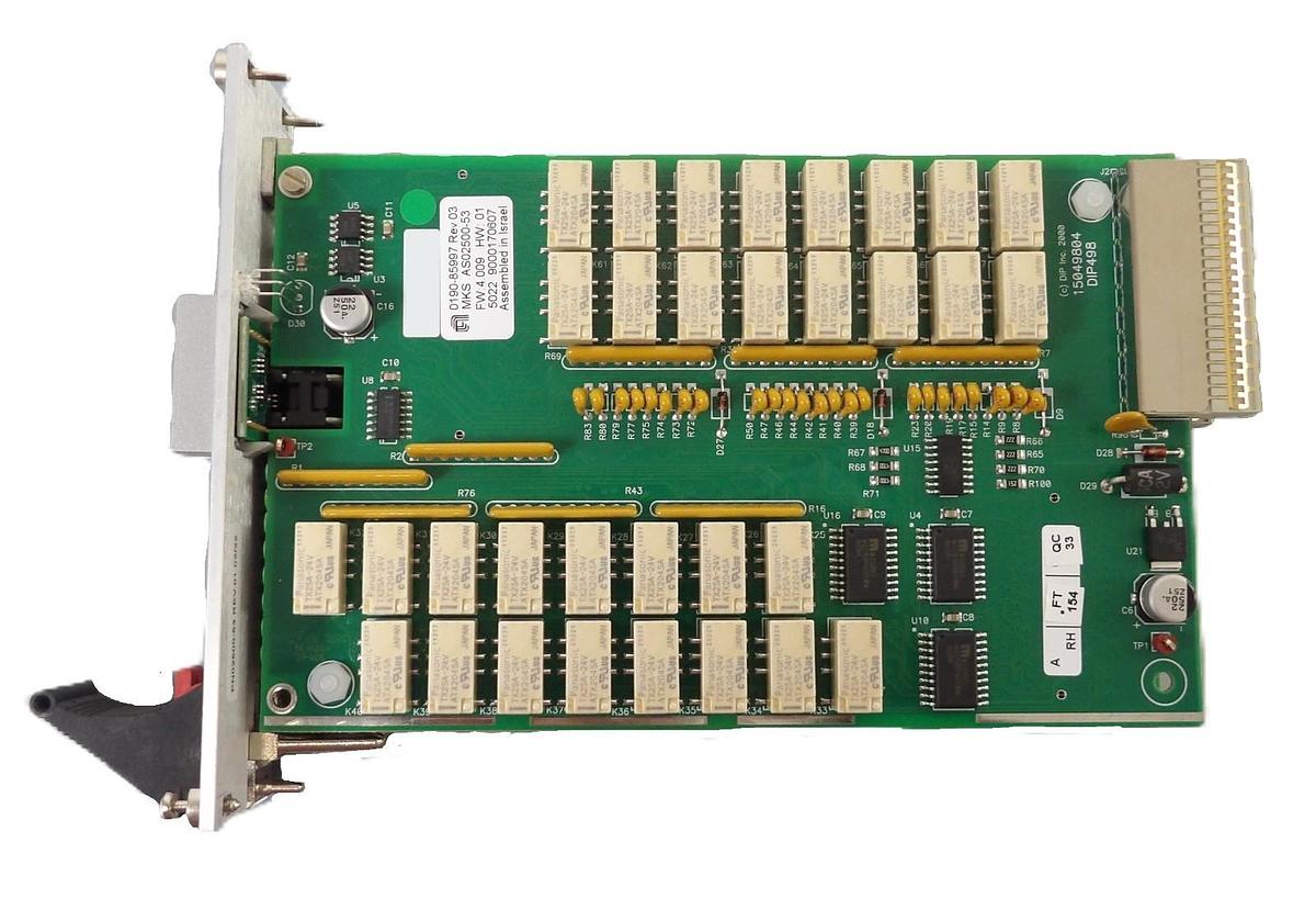 Used MKS Instruments AS02500-53 Interlock Module PCB CDN500R-53 Card AMAT 0190-85997