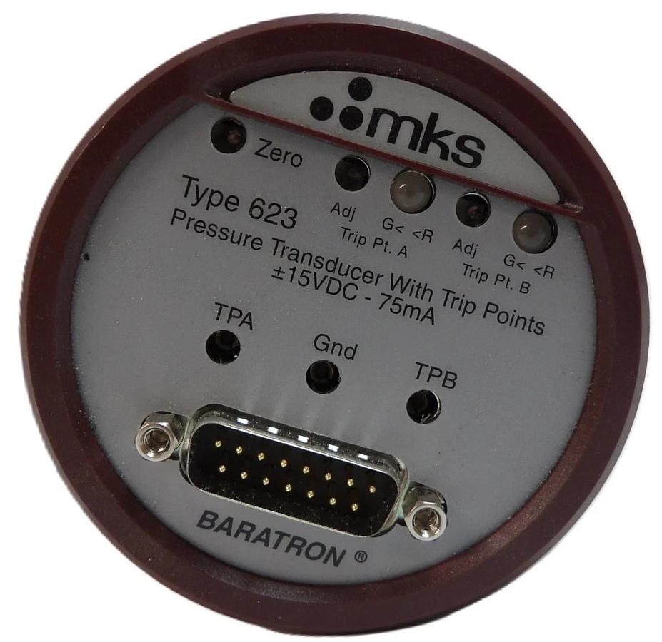 Used MKS Instruments 623B-28326 Baratron Capacitance Manometer Type 623 Working