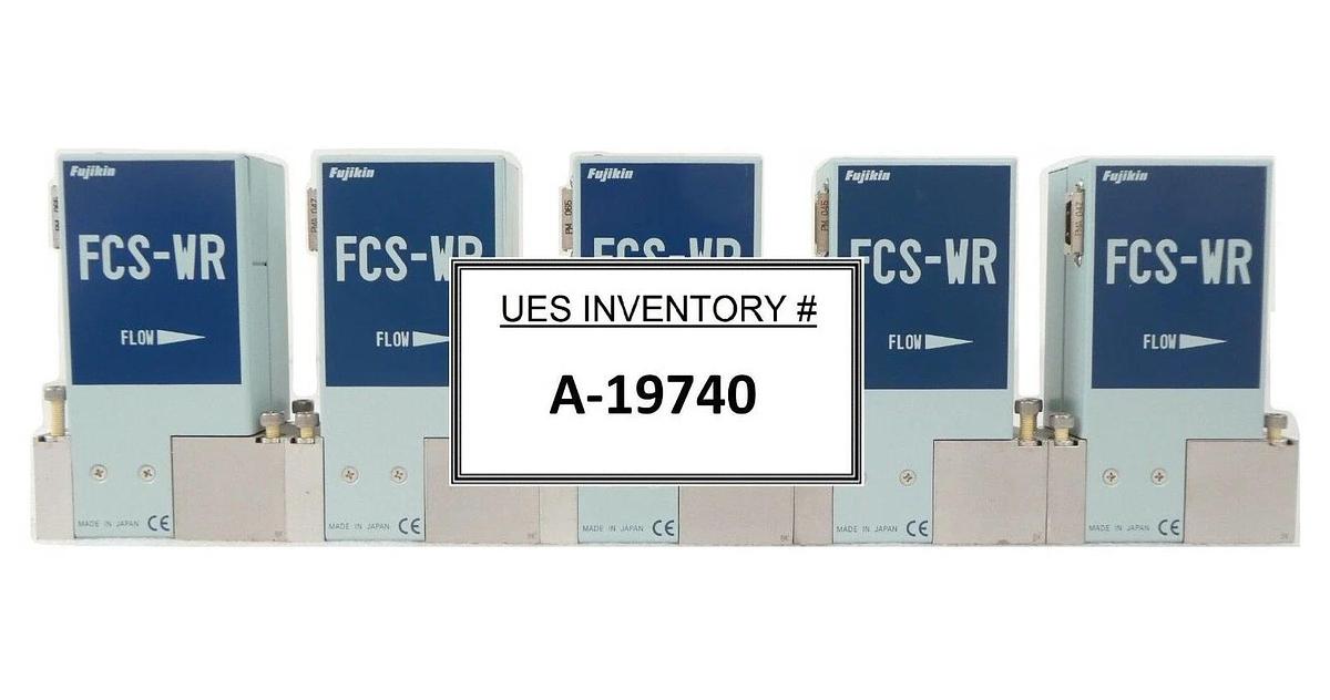 Used Fujikin FCS-WR Ar Flow Control System MFC Reseller Lot of 5 TEL Working Surplus