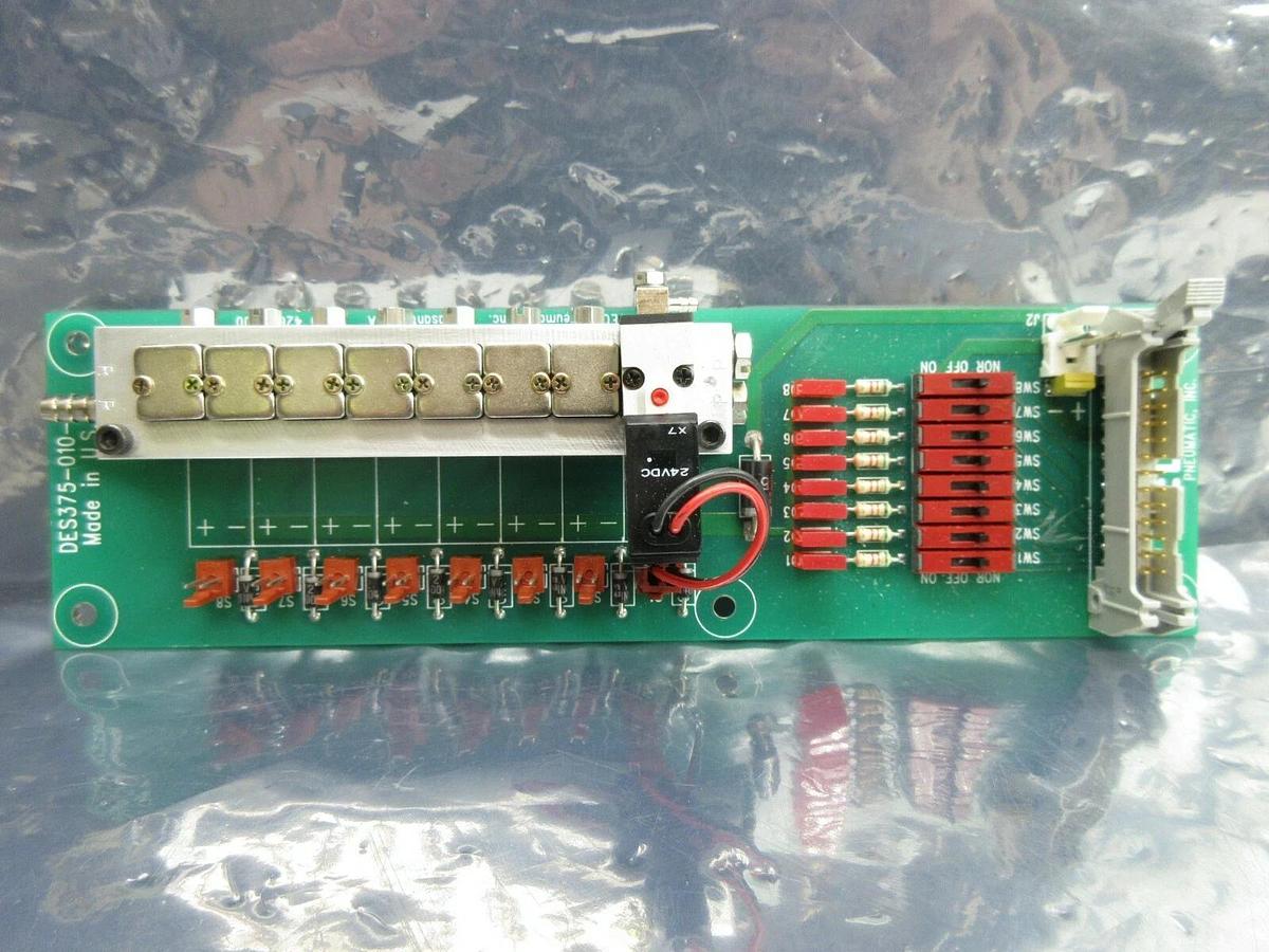 Used TECO Pneumatic DES375-010-8 1-Port Pneumatic Manifold Board PCB HA010E1 Working