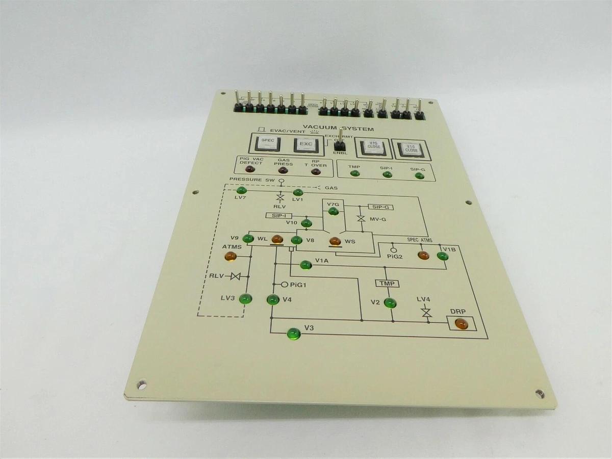 Used JEOL Vacuum System Control Panel BP102105 VAC PANEL PB JWS-7555S SEM Working