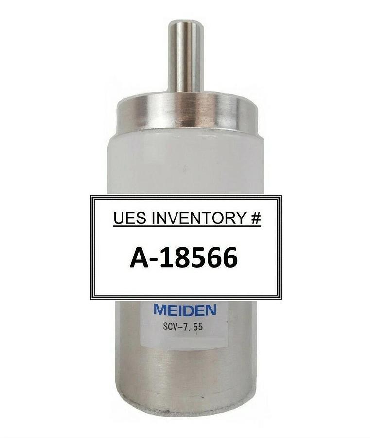 Used Meiden SCV-7.55 Vacuum Variable Capacitor VM Series 13.56 MHz Working Surplus