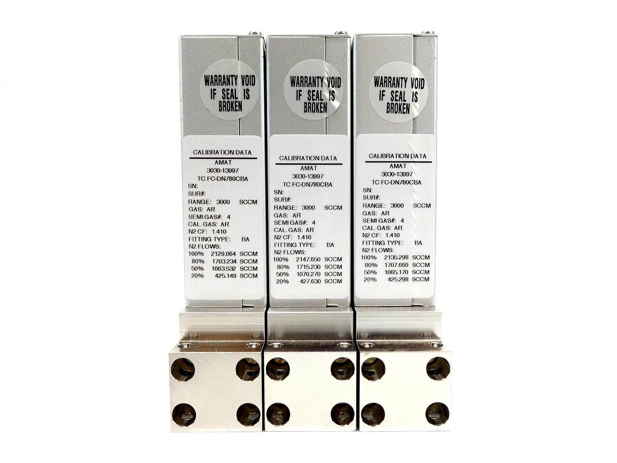 Used Aera FC-DN780C-BA Mass Flow Controller MFC Lot of 6 AMAT 0190-26304 3030-13997