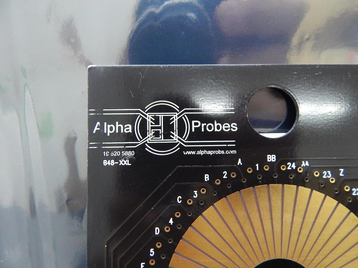 Used Alpha Probes Gold Card 0 Probe Card PCB Standard B48-XXL Open Meters 2 Used