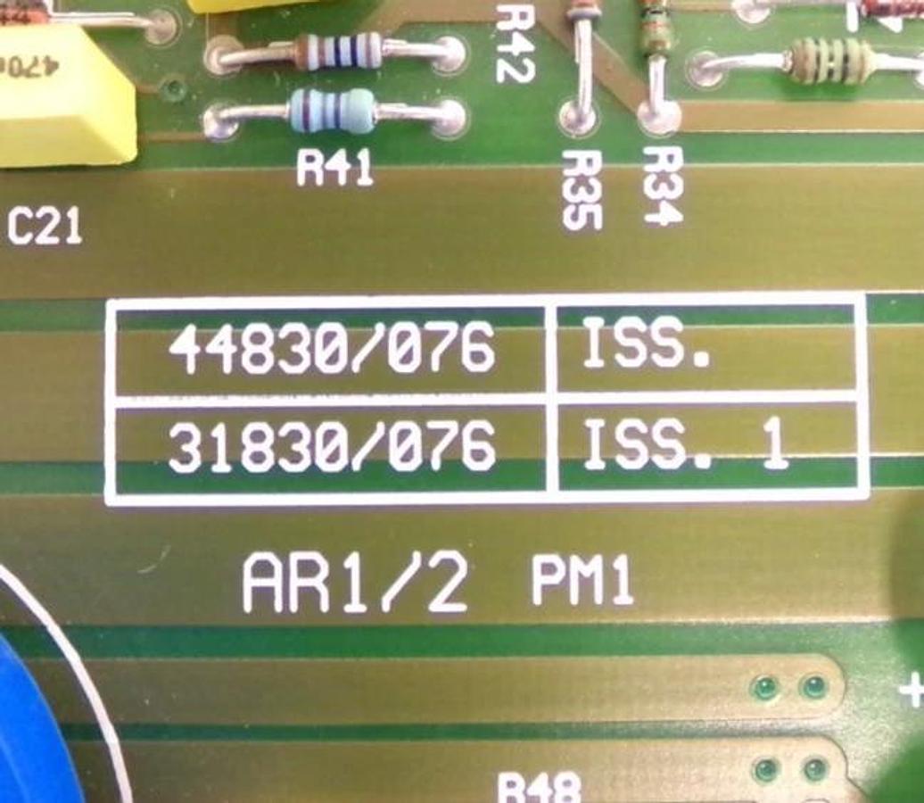Used IFR Systems Marconi 44830/076 2040 RF Power Supply PCB Assembly AR1/2 Working