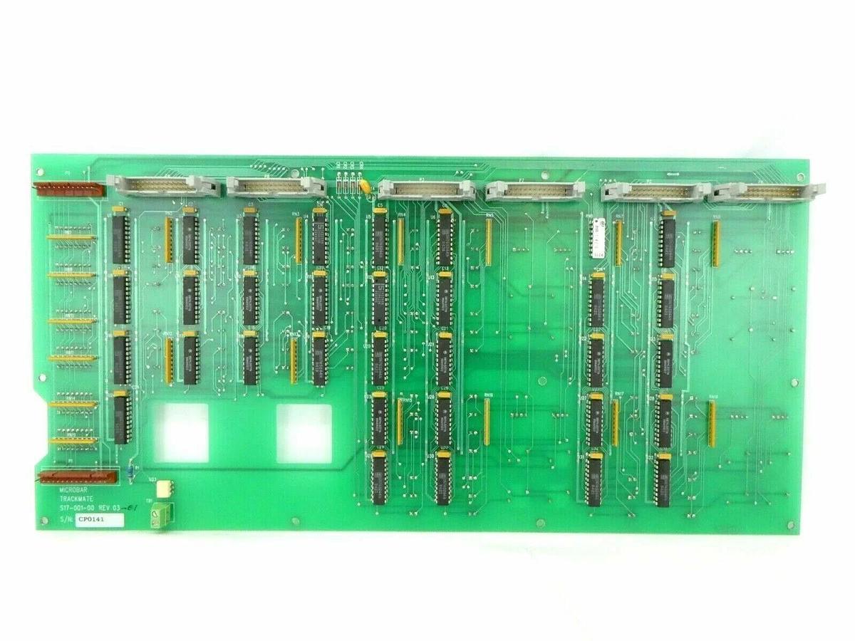 Used Microbar Systems S17-001-00 Trackmate Operator Input Panel PCB Rev. 03-01 Spare