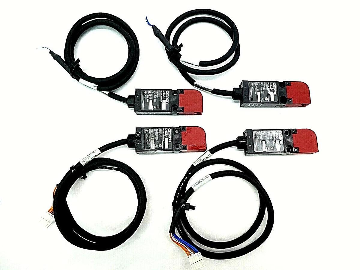 Used Omron D4GS Door Switch D4GS-N4R D4GS-N4T TEL Trias System Lot of 4 Working