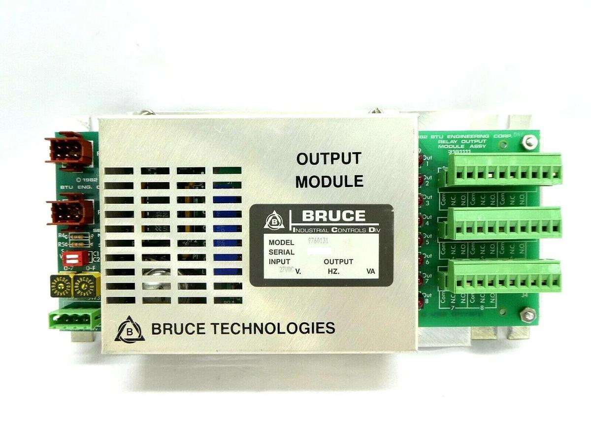 Used Bruce Technologies 9760131 Output Module PCB Assembly BTU 3161111 3161081 As-Is