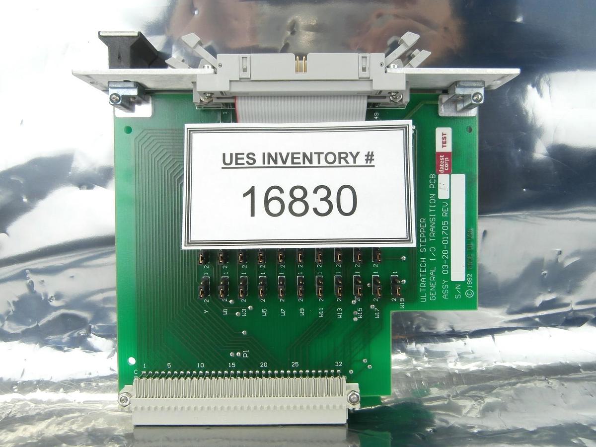 Used Ultratech Stepper 03-20-01705 General Transition PCB Card GEN I/O 2 Titan Used