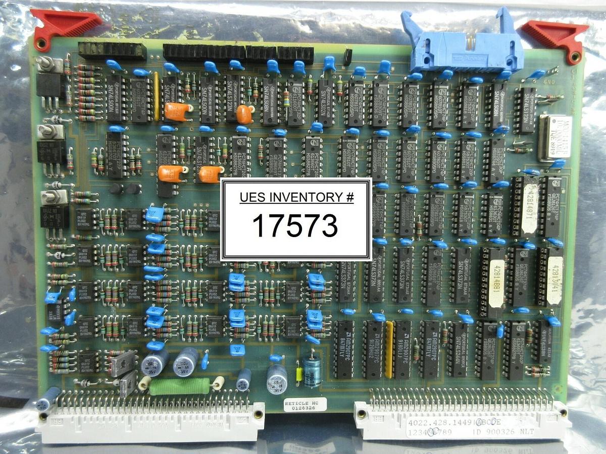 Used ASML 4022.428.1449 Reticle Handling Control PCB Card PAS 5000/2500 Used Working