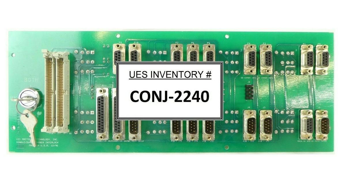 Used Mattson Technology 255-02443-00 Single/Dual Chamber Interlock PCB Working Spare