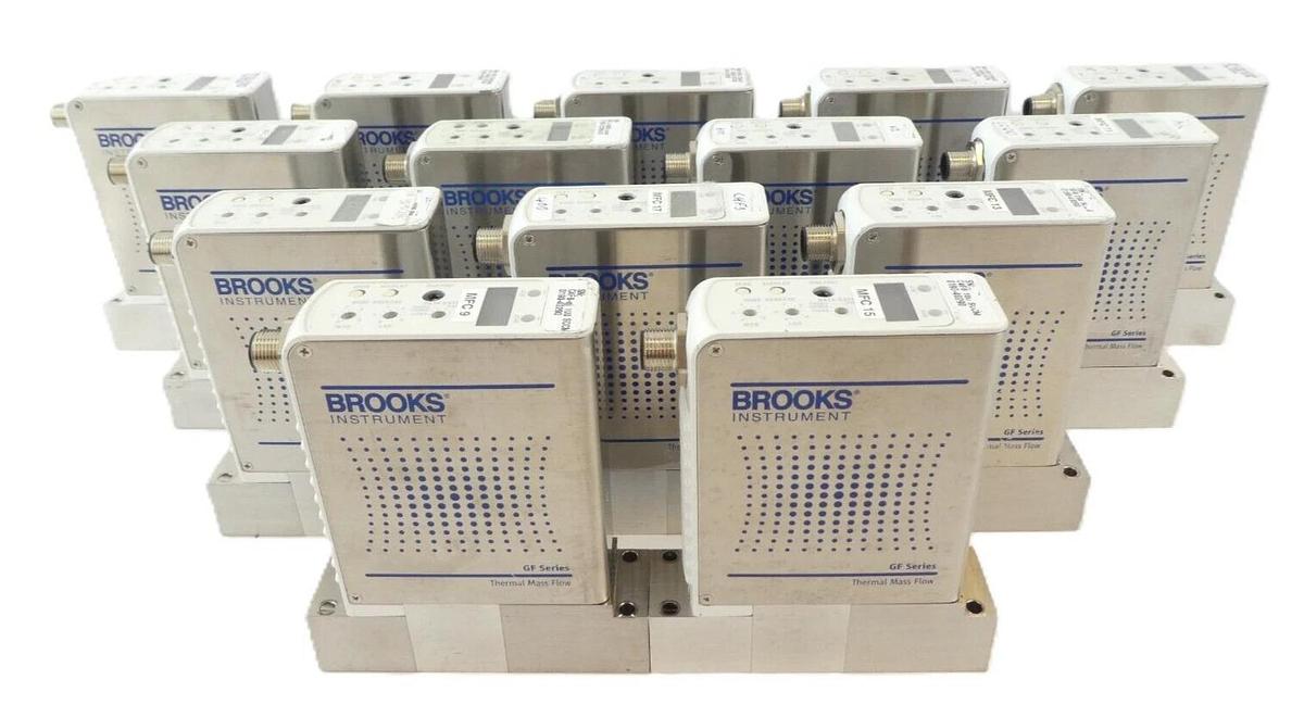 Used Brooks Instrument GF125C Mass Flow Controller AMAT Reseller Lot of 14 Working