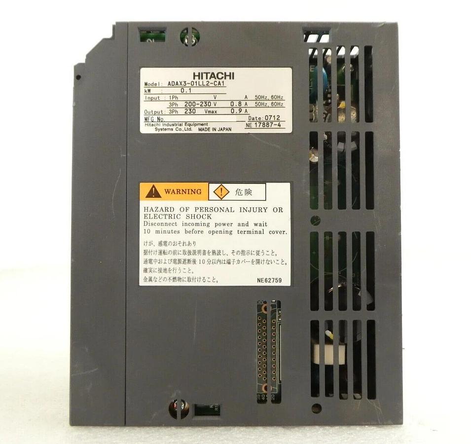 Used Hitachi ADAX3-01LL2-CA1 AC Servo Amplifier AD Nikon NSR FX-601F No Cover Spare