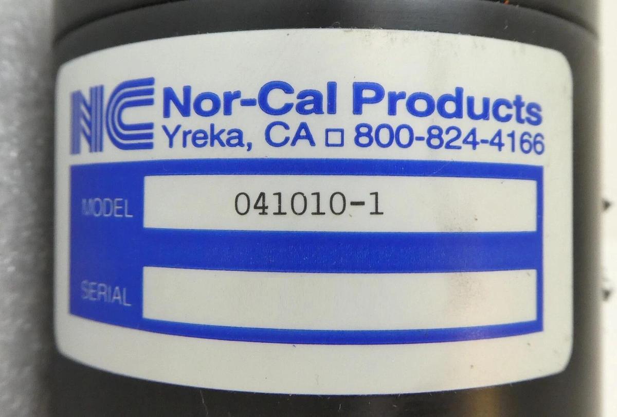 Used Nor-Cal Products 041010-1 Pneumatic Gate Valve Assembly Working Surplus