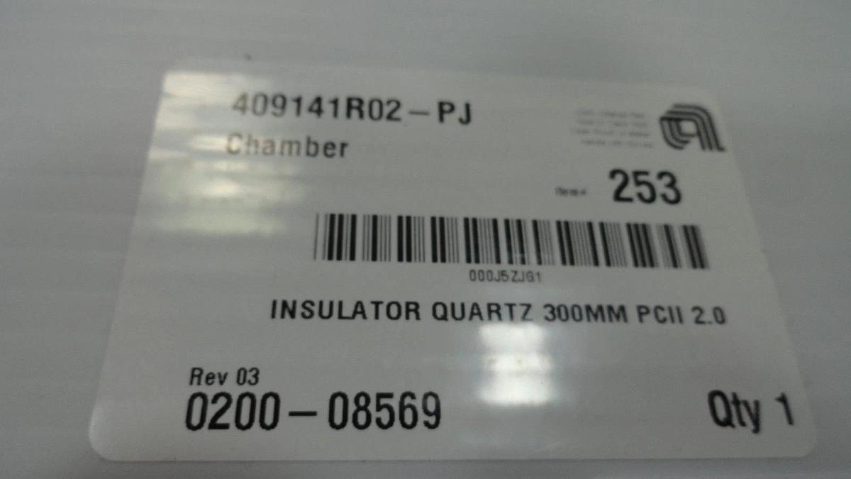 AMAT Applied Materials 0200-08569 Insulator Quartz 300mm PCII 2.0 New Surplus