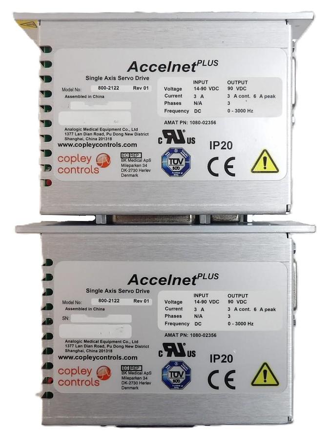 Copley Controls 800-2122 Servo Drive AMAT Lot of 2 New