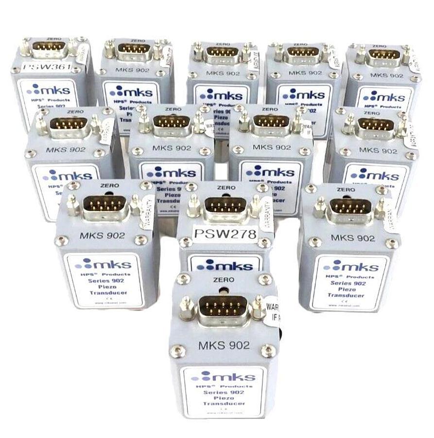 Used MKS Instruments 902-1213-0046 Piezo Transducer Series 902 Lot of 13 Working