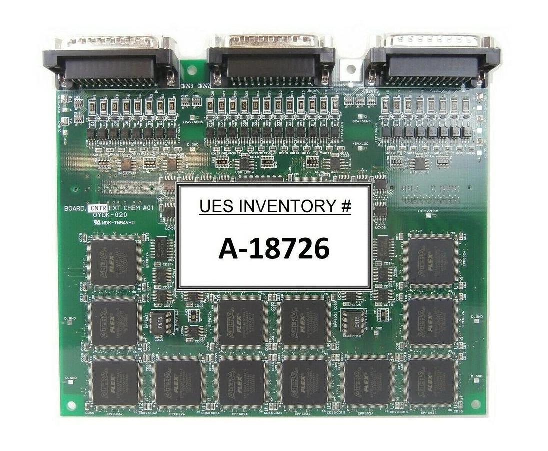 Used TEL Tokyo Electron OYDK-020 CNTR EXT CHEM #01 PCB Board Lithius Working Surplus