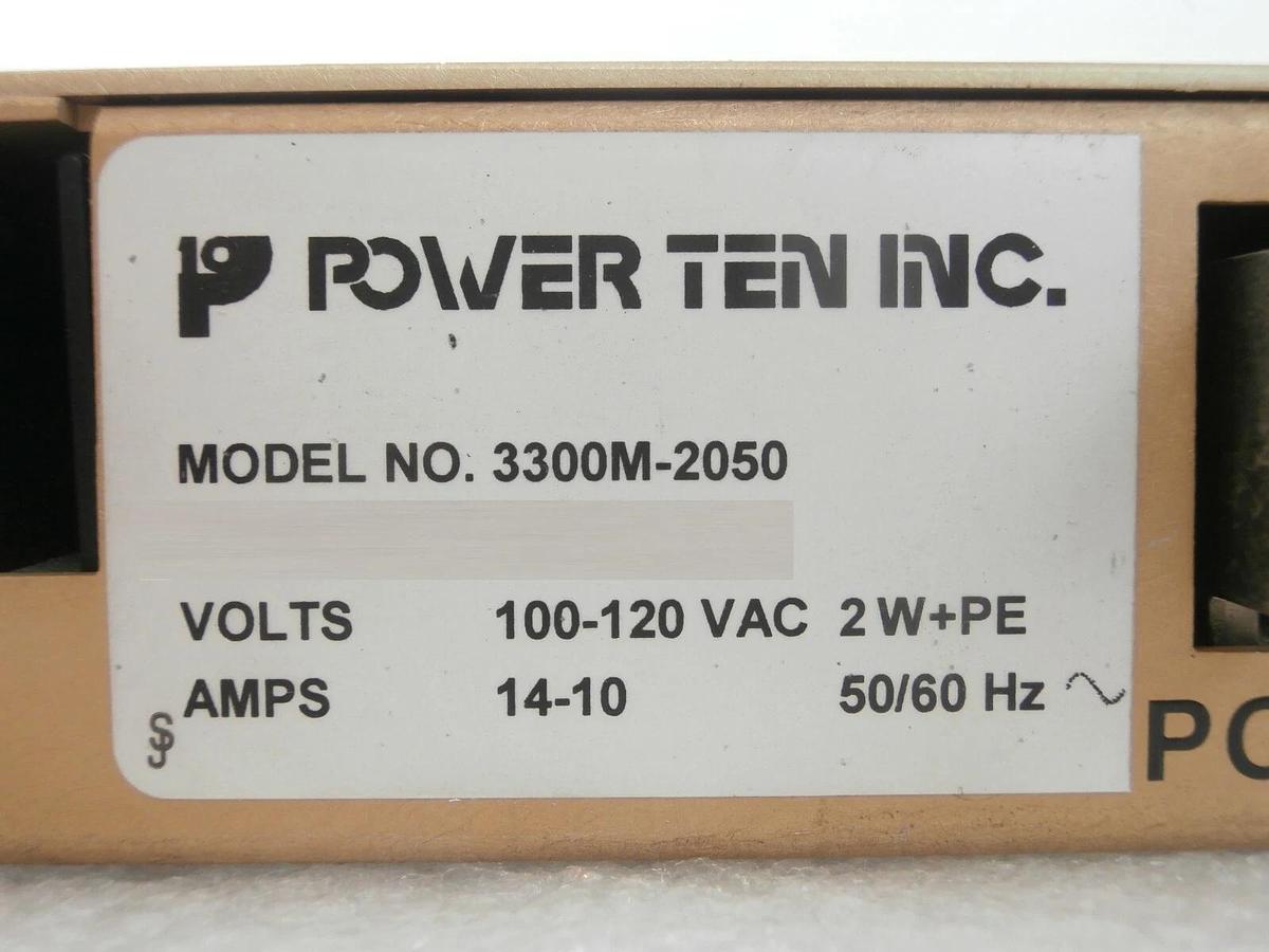Used Power Ten 3300M-2050 DC Power Supply 0-30 VDC 3300 Series Tested Working Surplus