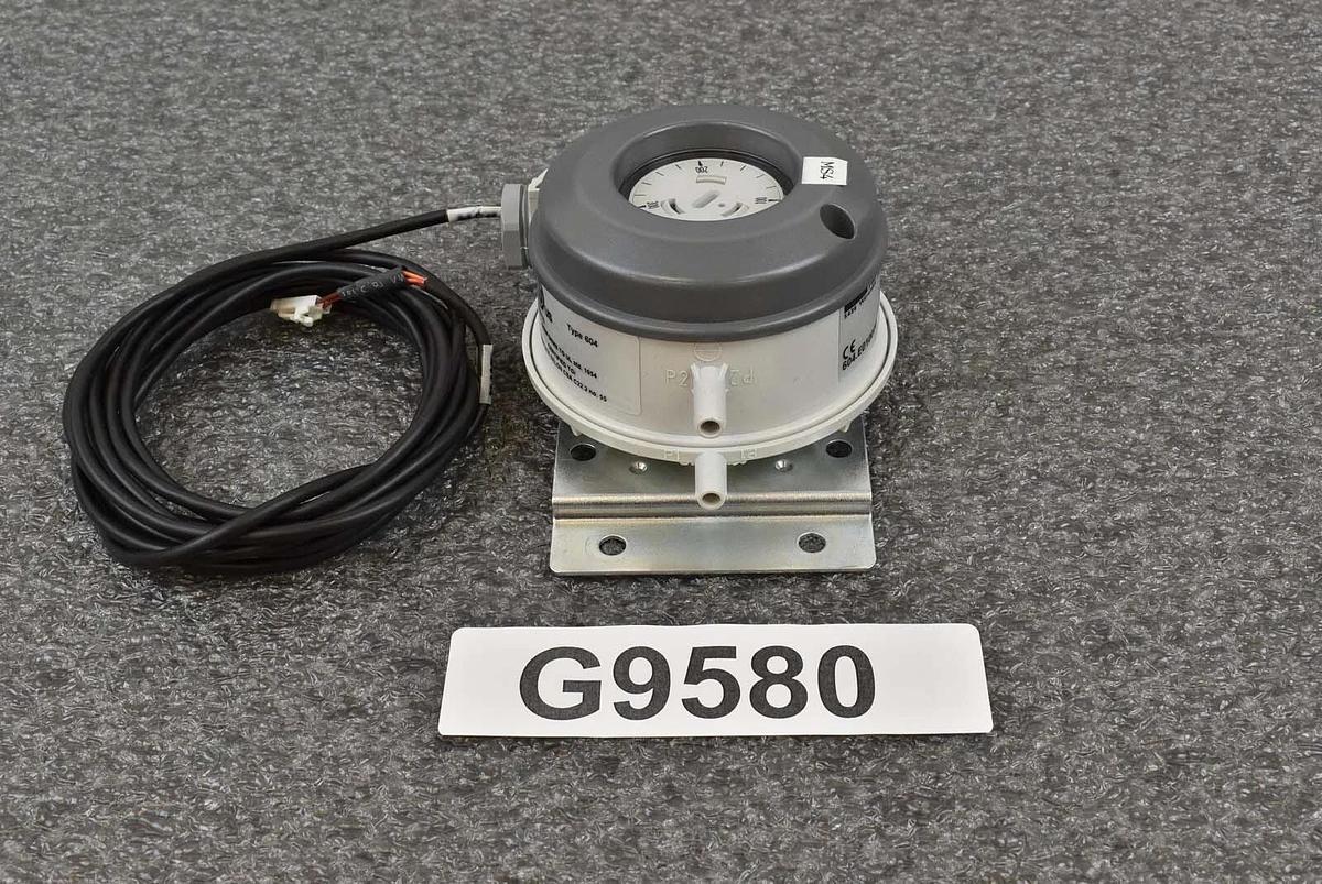Used Huba Control 604.E010020 Adjustable Direct Pressure Control Switch 20-300Pa