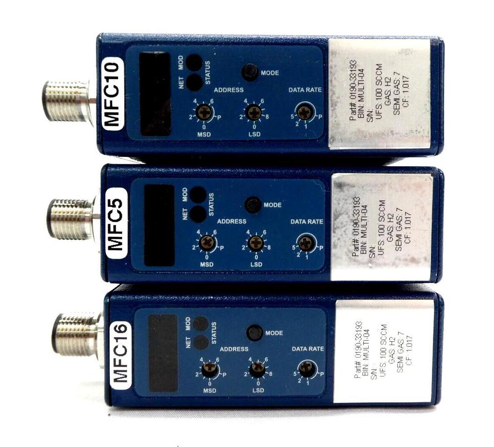 Used Aera PI-98 Mass Flow Controller MFC H2 Reseller Lot of 11 Working Surplus