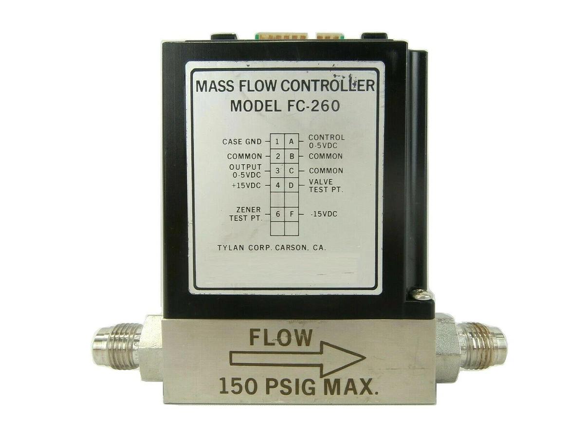 Used Tylan General FC-260 Mass Flow Controller MFC 100 SCCM N2 Working Spare