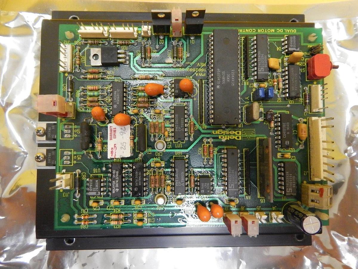 Used Delta Design 1662669-501 Dual DC Motor Control Board PCB Used Working