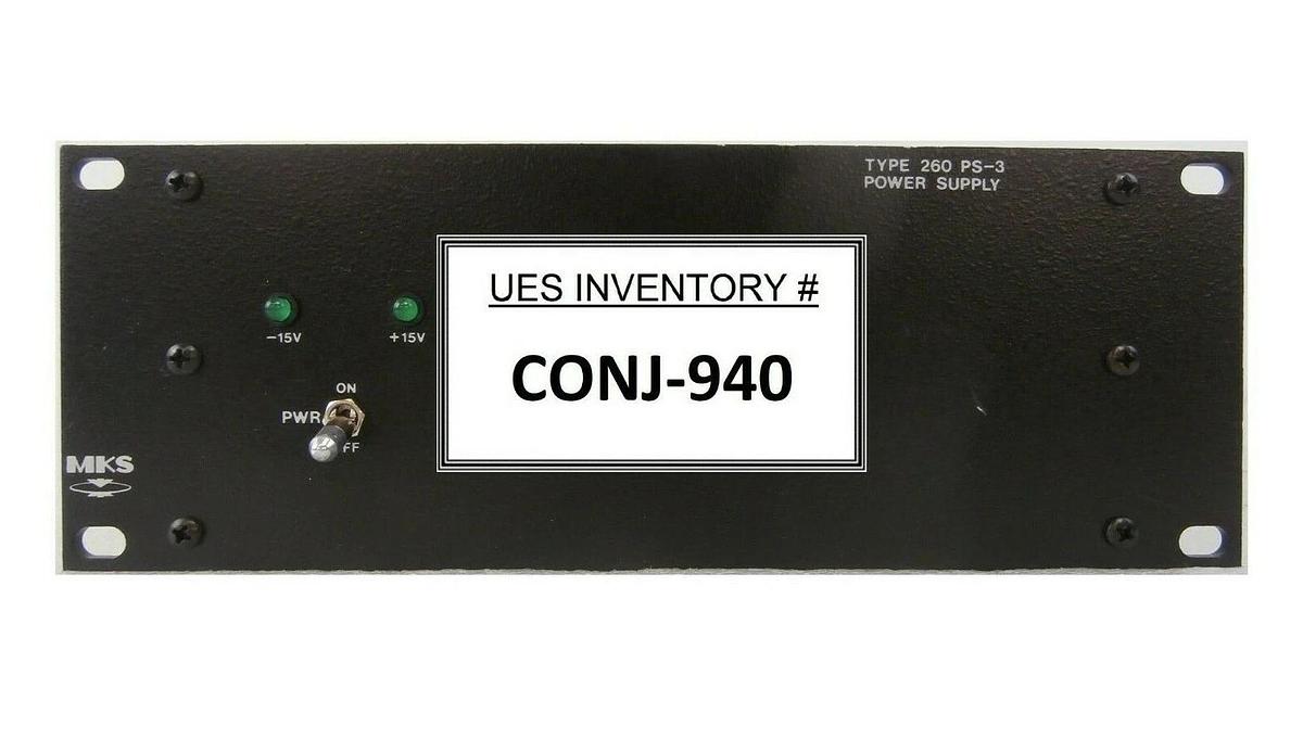 Used MKS Instruments 260PS-3 Power Supply Type 260 PS-3 Working Surplus
