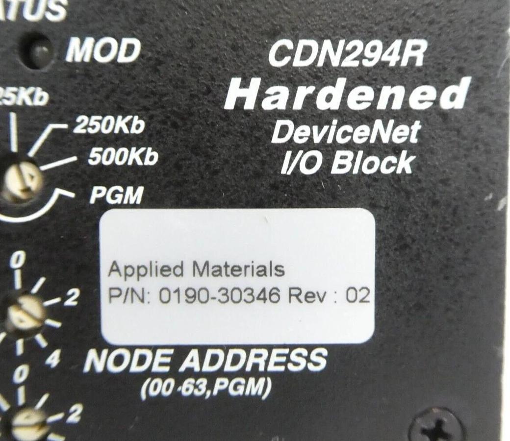 Used MKS Instruments AS01294 DeviceNet I/O Block CDN294R AMAT Working Surplus