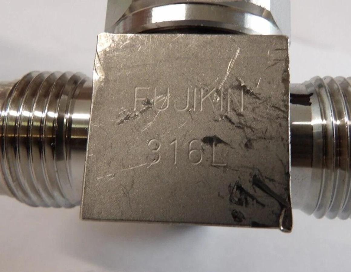 Used Fujikin 316L 316L-P Diaphragm Valve Type N.C. Reseller Lot of 3 Working Surplus