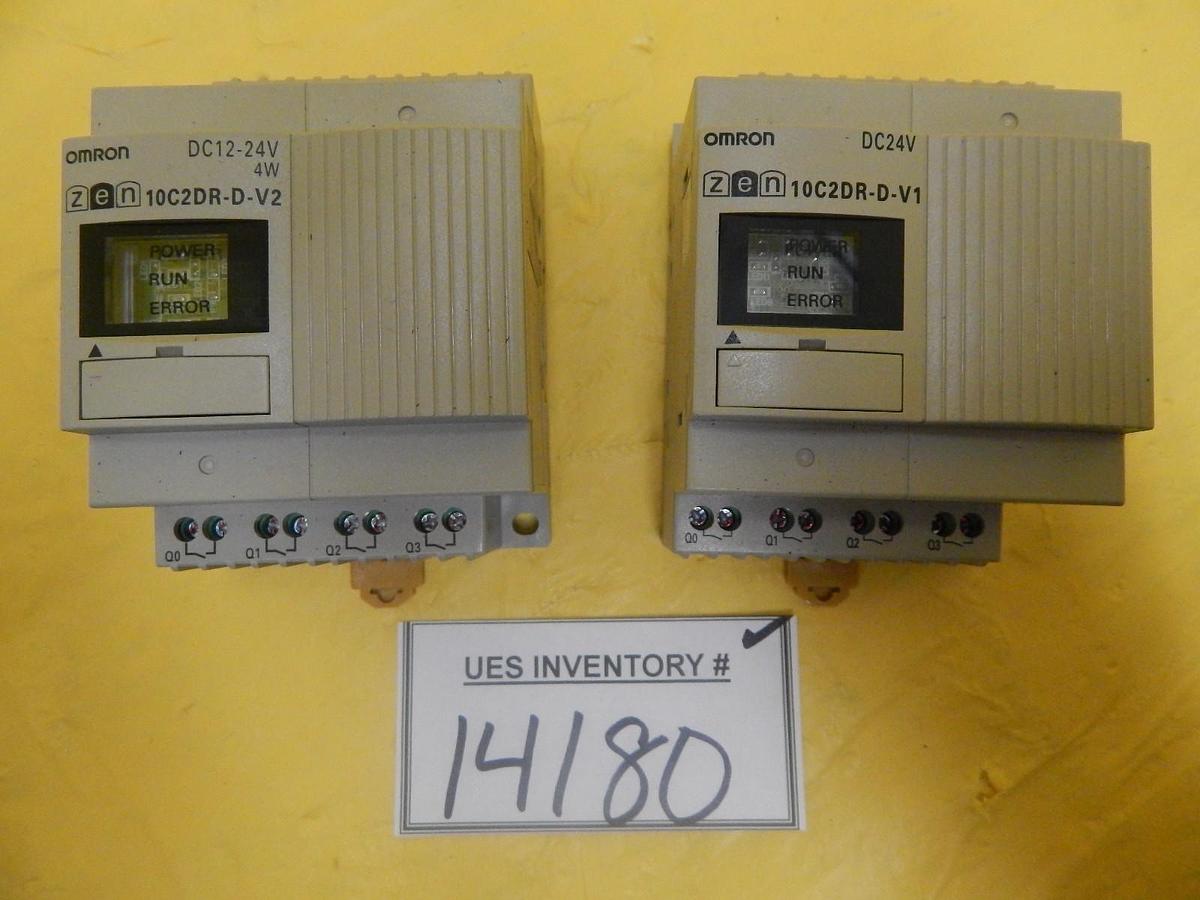 Used Omron ZEN-10C2DR-D-V2 PLC CPU Unit Lot of 2 TEL Tokyo Electron PR300Z Used