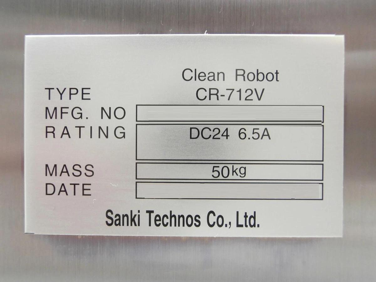 Used Sanki Technos CR-712V Clean Robot No End Effector Hitachi M-712E Copper Working