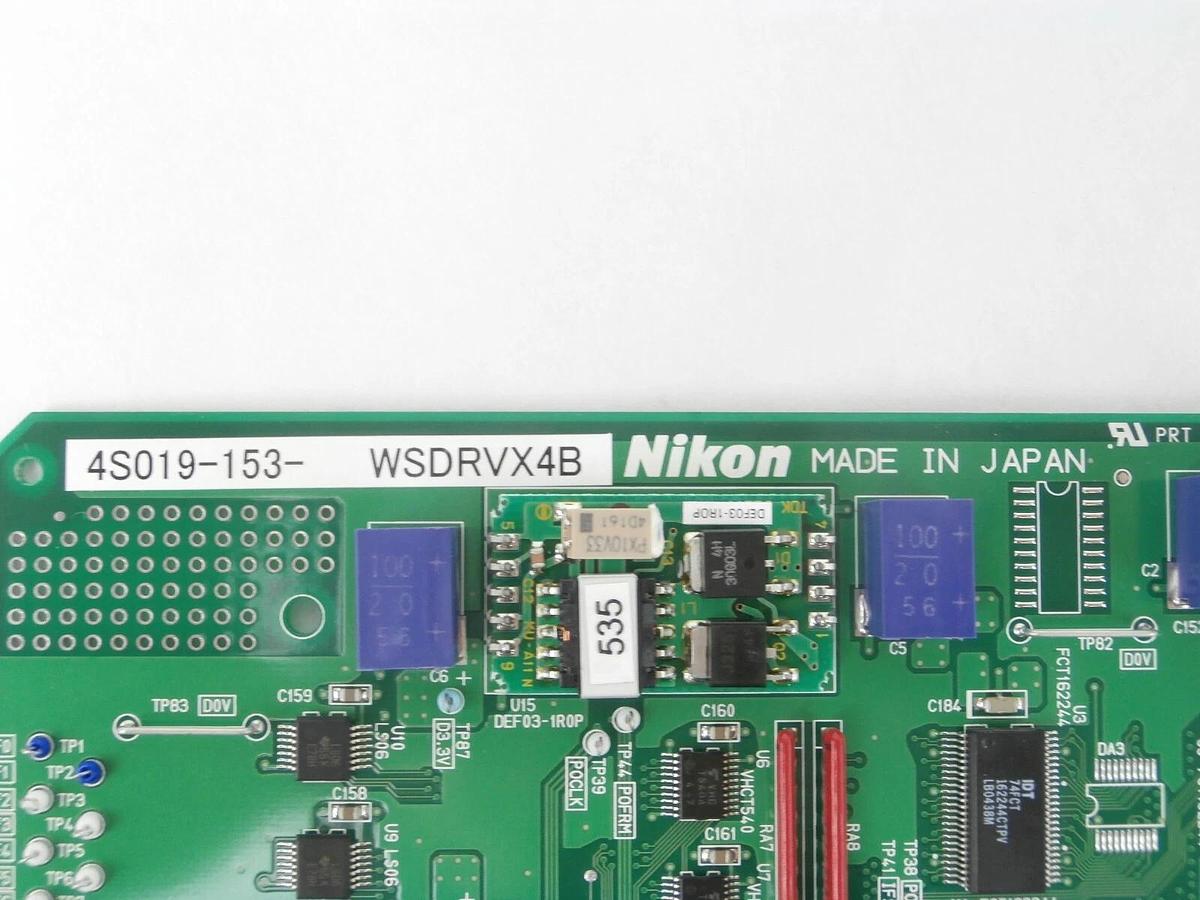 Used Nikon Precision 4S019-153 Driver PCB Card WSDRVX4B NSR Series Working Surplus