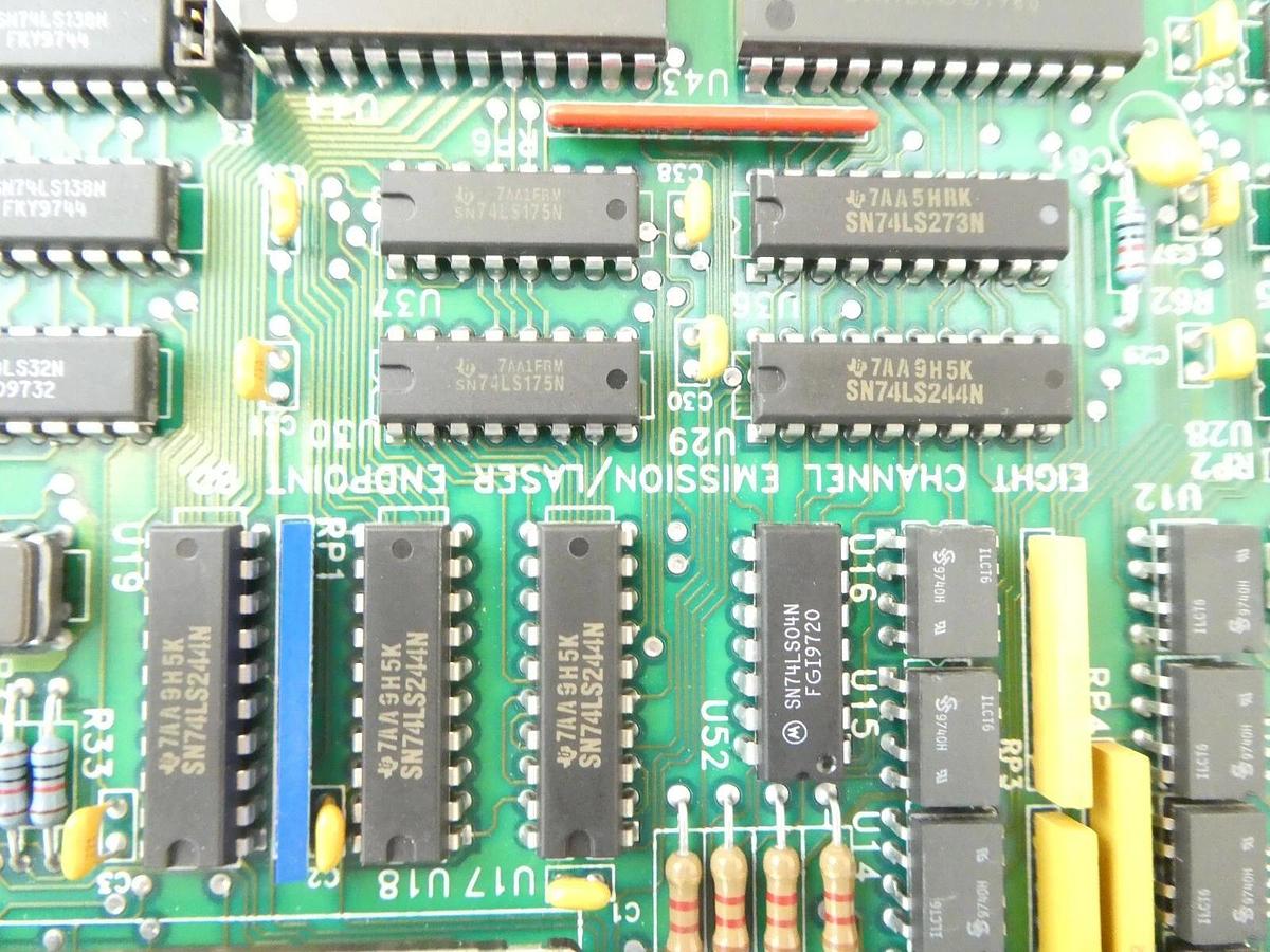 Used AMAT Applied Materials 0100-09172 8-Channel Emission/Laser Endpoint PCB Working