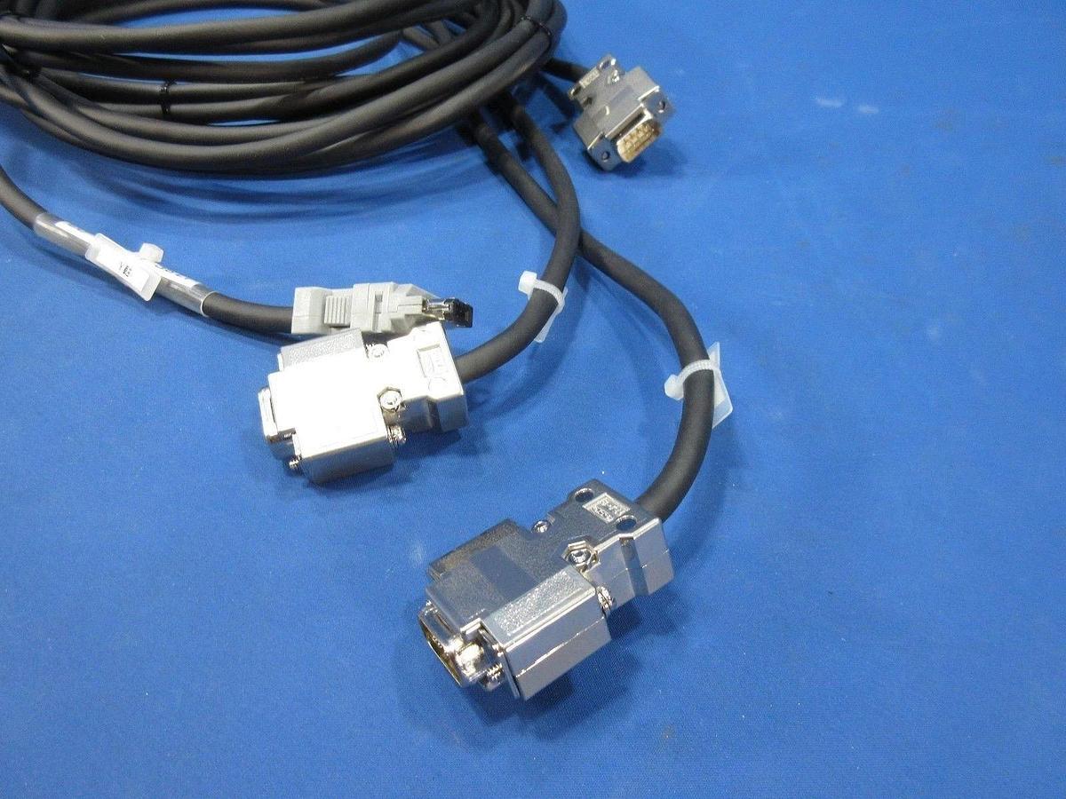 Used Yaskawa JZSP-CLP20-03 Serial Converter and 3m Encoder Cable Lot of 3 Used