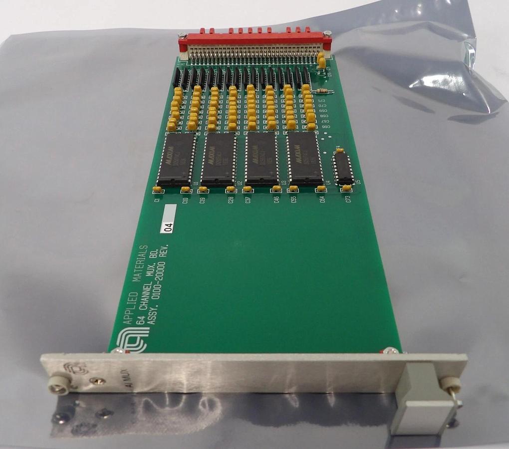 Used AMAT Applied Materials 0100-20000 64 Channel MUX BD PCB Card Working Surplus