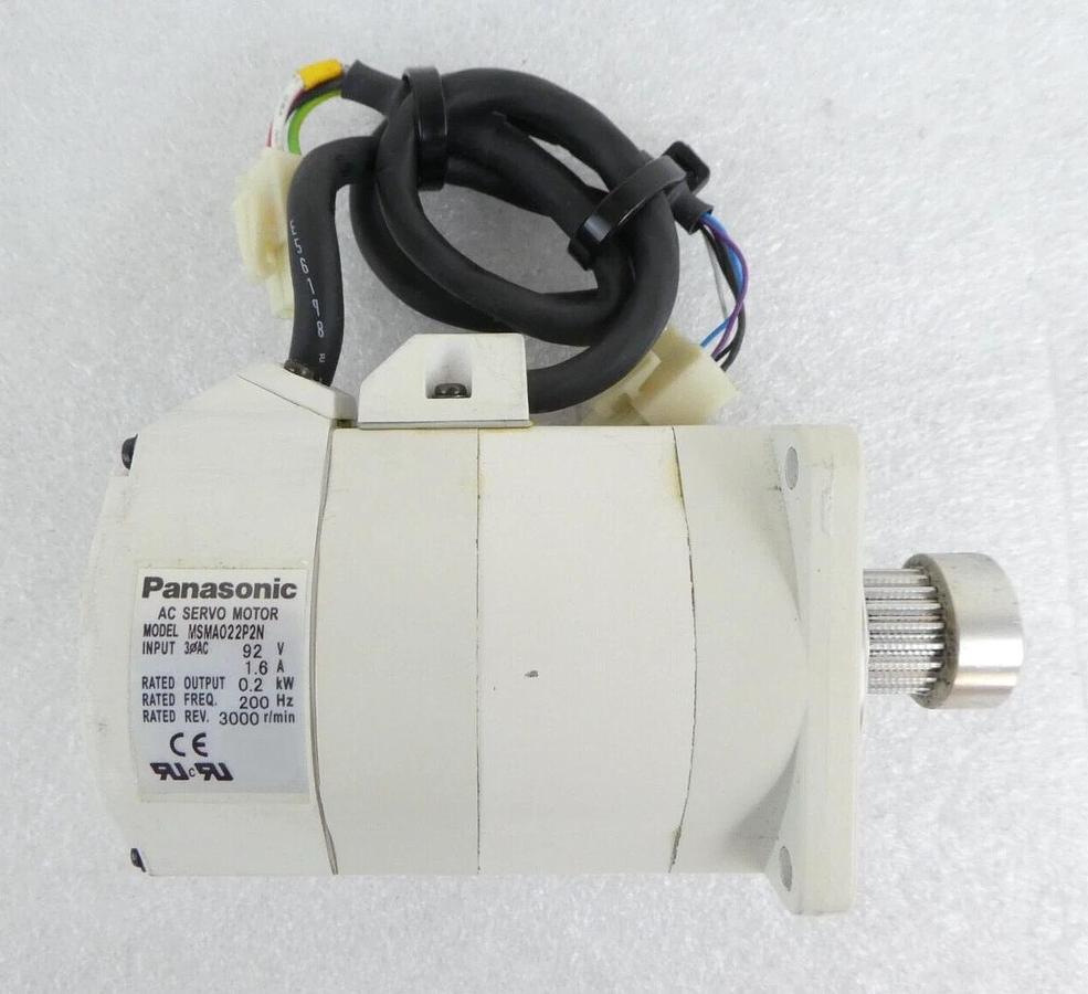 Used Panasonic MSMA022P2N AC Servo Motor Reseller Lot of 2 Working Surplus