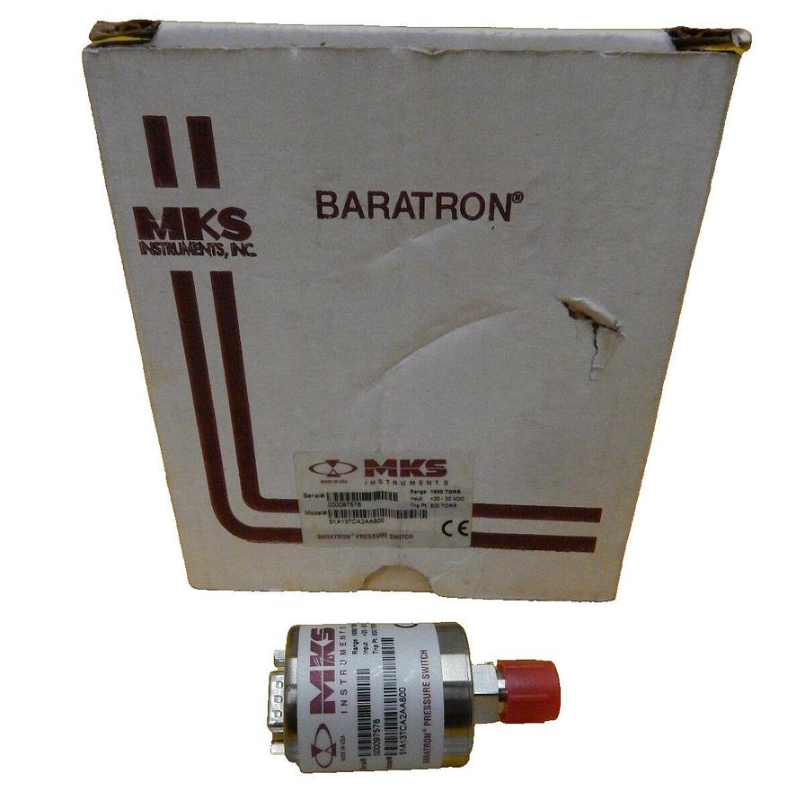 MKS Instruments 51A13TCA2AA800 Mini Baratron Vacuum Pressure Switch New Surplus