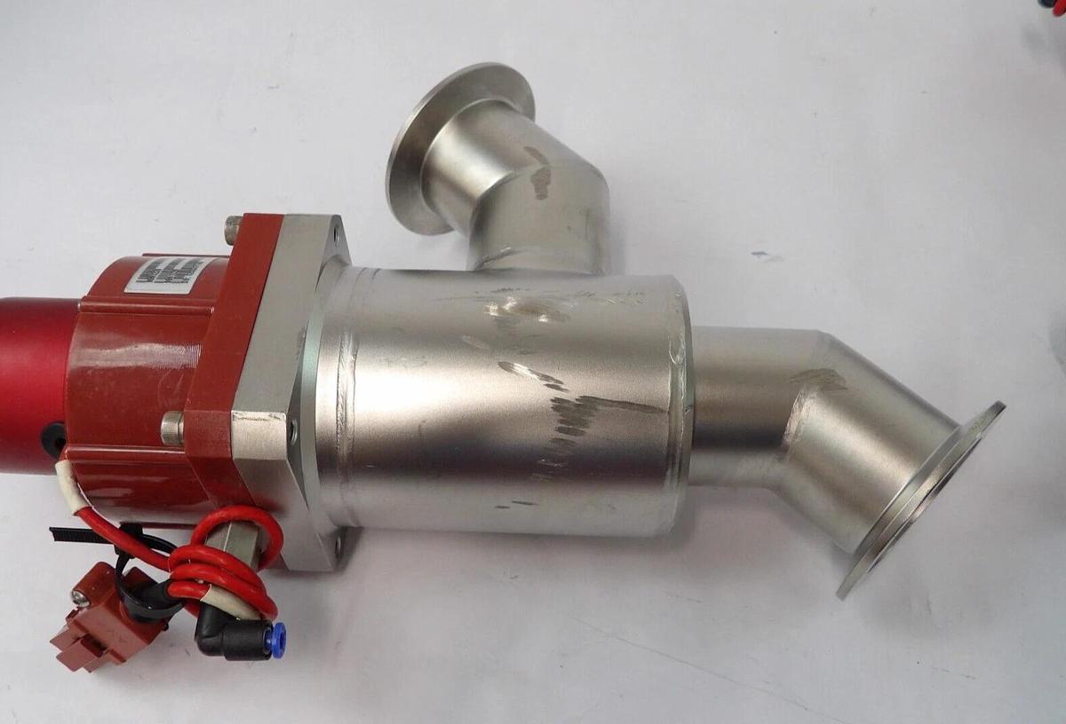 Used MKS Instruments 99N1228 Right Angle Pneumatic Valve Reseller Lot of 3 Working
