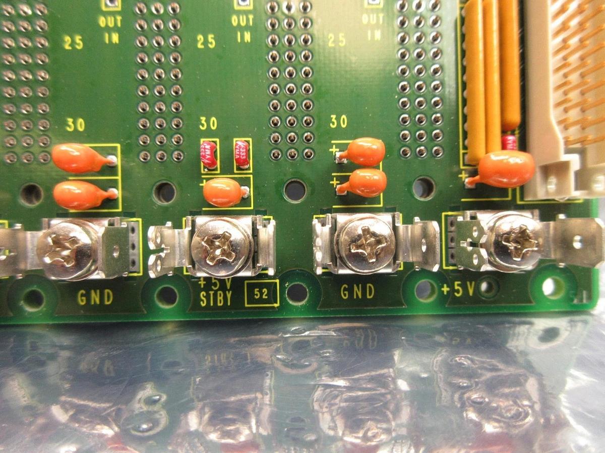 Used Schroff 23000-041 11 Slot Backplane Board PCB Bio-Rad Quaestor Q7 Overlay Used