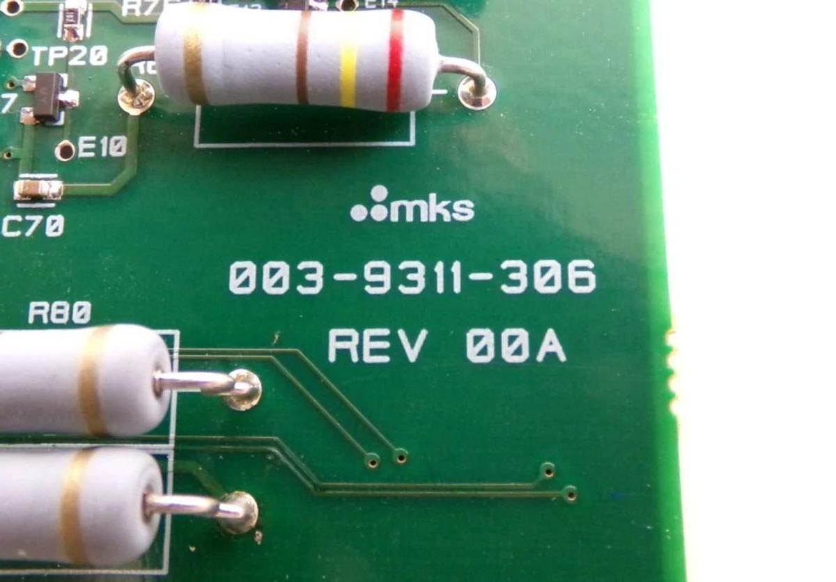 Used MKS Instruments 003-9311-306 Processor PCB 000-9311-306 Optima Working Surplus