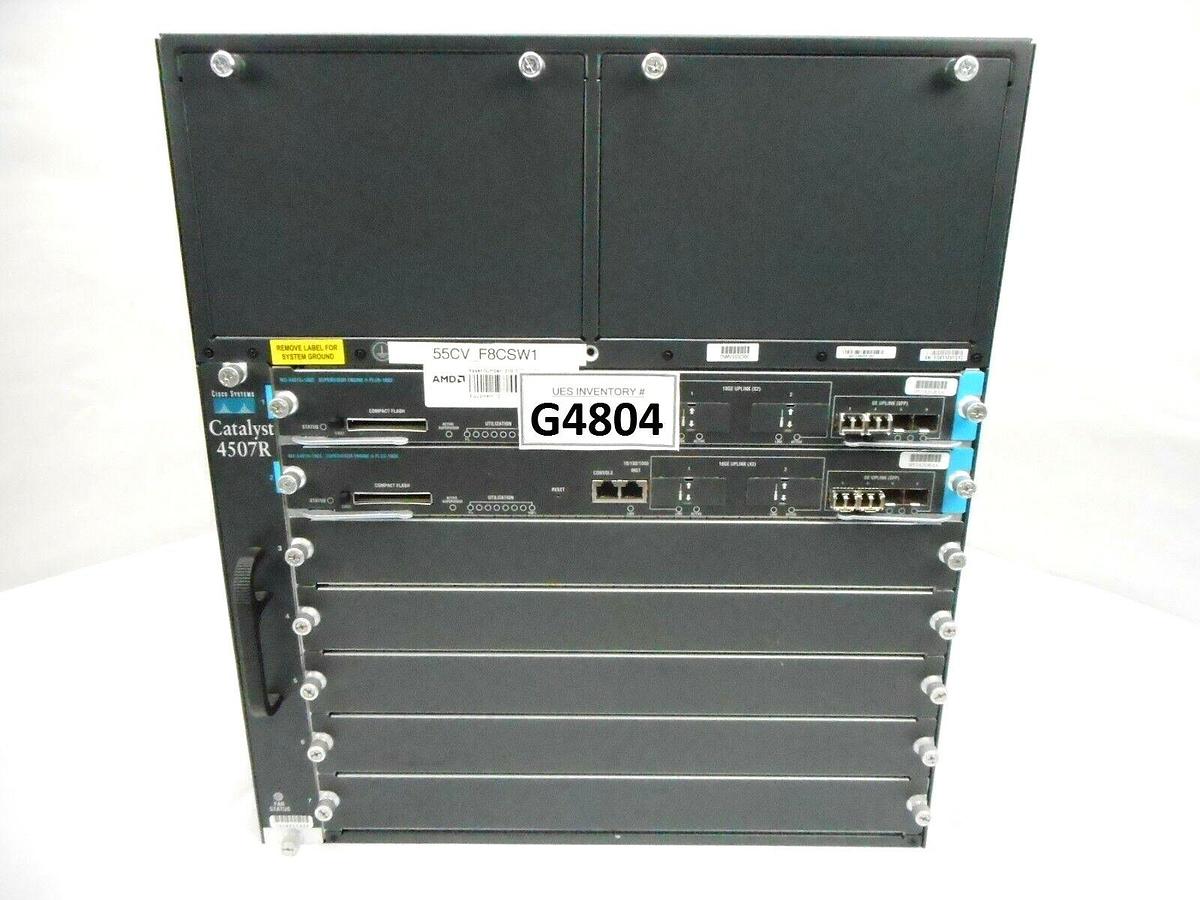 Used Cisco WS-C4507R Switch Catalyst 4500 Series WS-X4013+10GE Semiconductor Spare