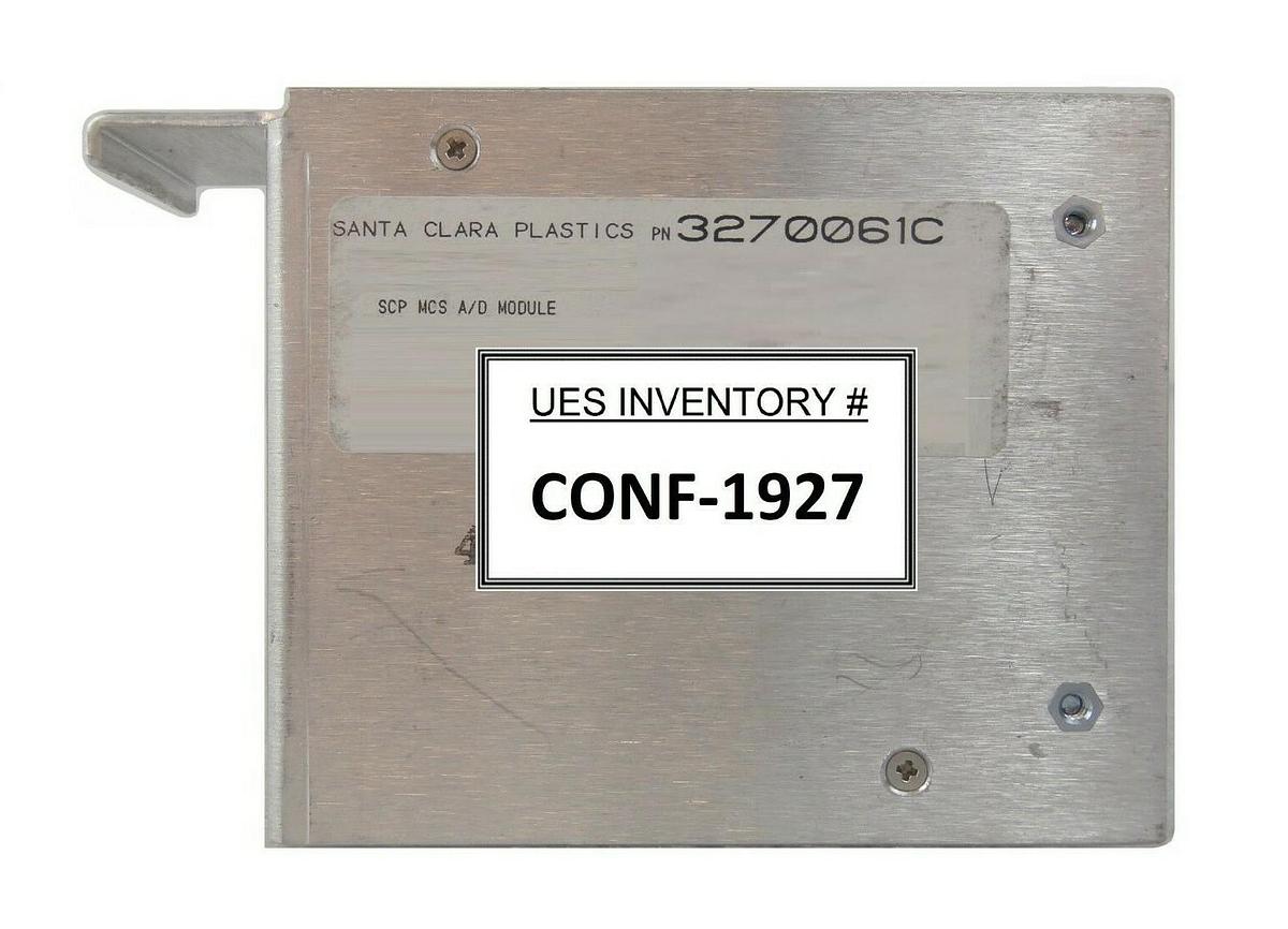Used SCP Santa Clara Plastics 3270061C MCS A/D Analog to Digital Module Working Spare