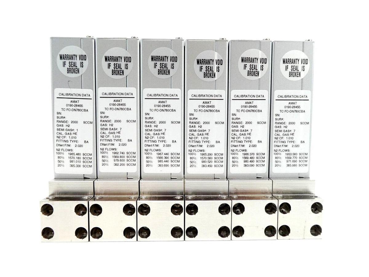 Used Aera FC-DN780C-BA Mass Flow Controller MFC Lot of 9 AMAT 0190-27064 0190-2845