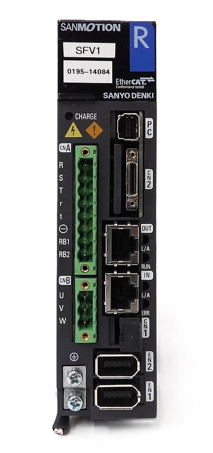 Used Sanyo Denki RS2A01A2HA5A00 AC Servo Drive SANMOTION R AMAT 0195-14084 Working