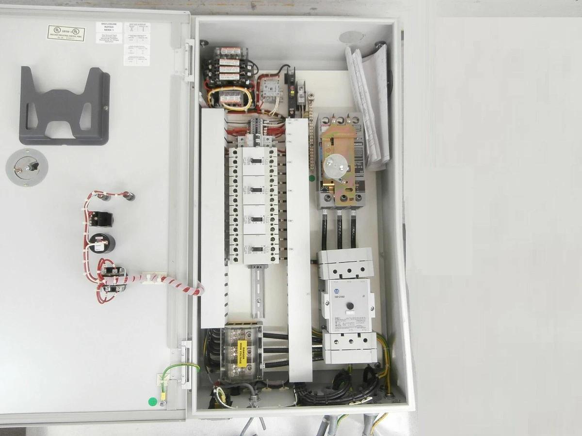 Used Edwards NRY13W000 Electrical Cabinet Vacuum 4-Pump Rack No Copper Working Spare